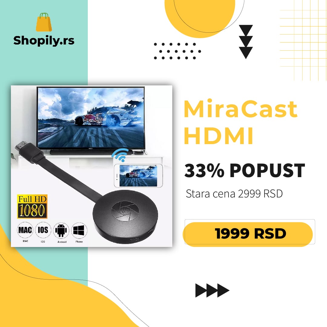 Bežični HDMI adapter MiraCast