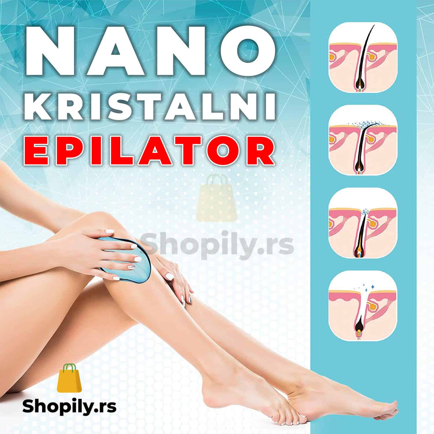 Nano Kristalni Epilator 1 + 1 Gratis