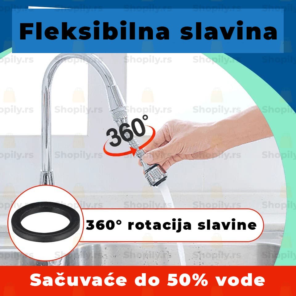 Fleksibilna slavina za sudoper