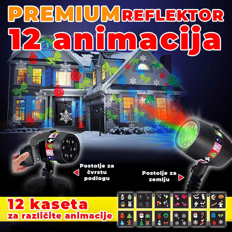 Novogodišnja rasveta reflektor