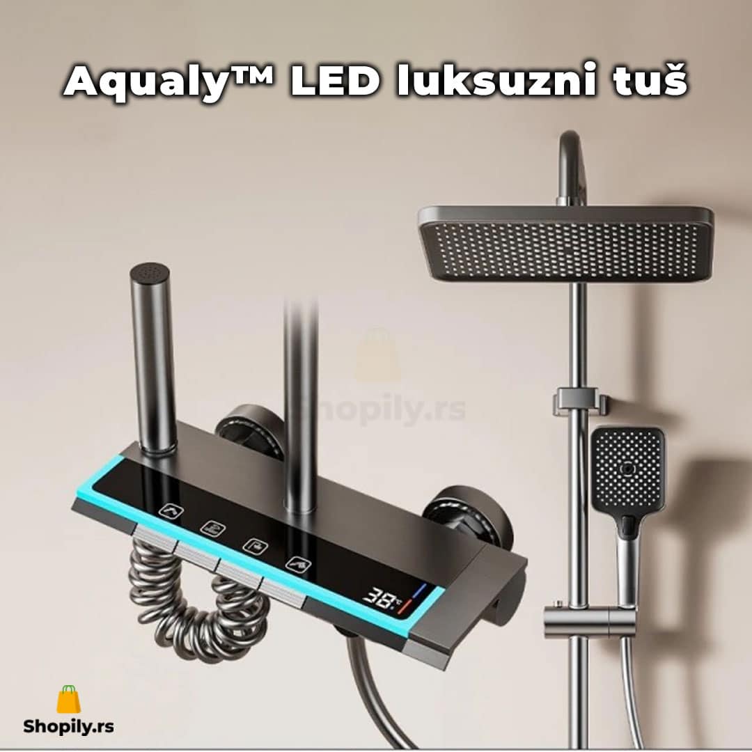 Aqualy™ LED Max luksuzni tuš