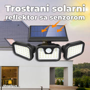 LED trostrani reflektor sa senzorom