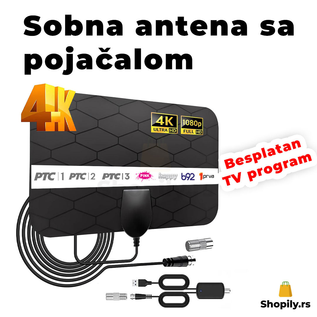 Sobna antena za TV sa pojačalom