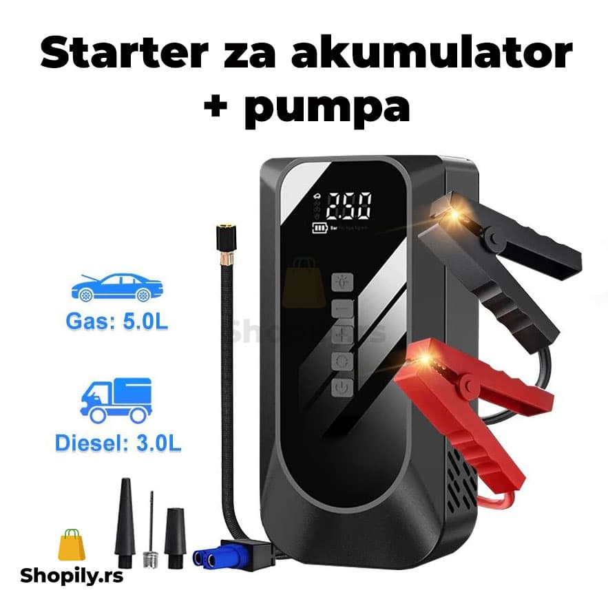 Starter za akumulator + pumpa